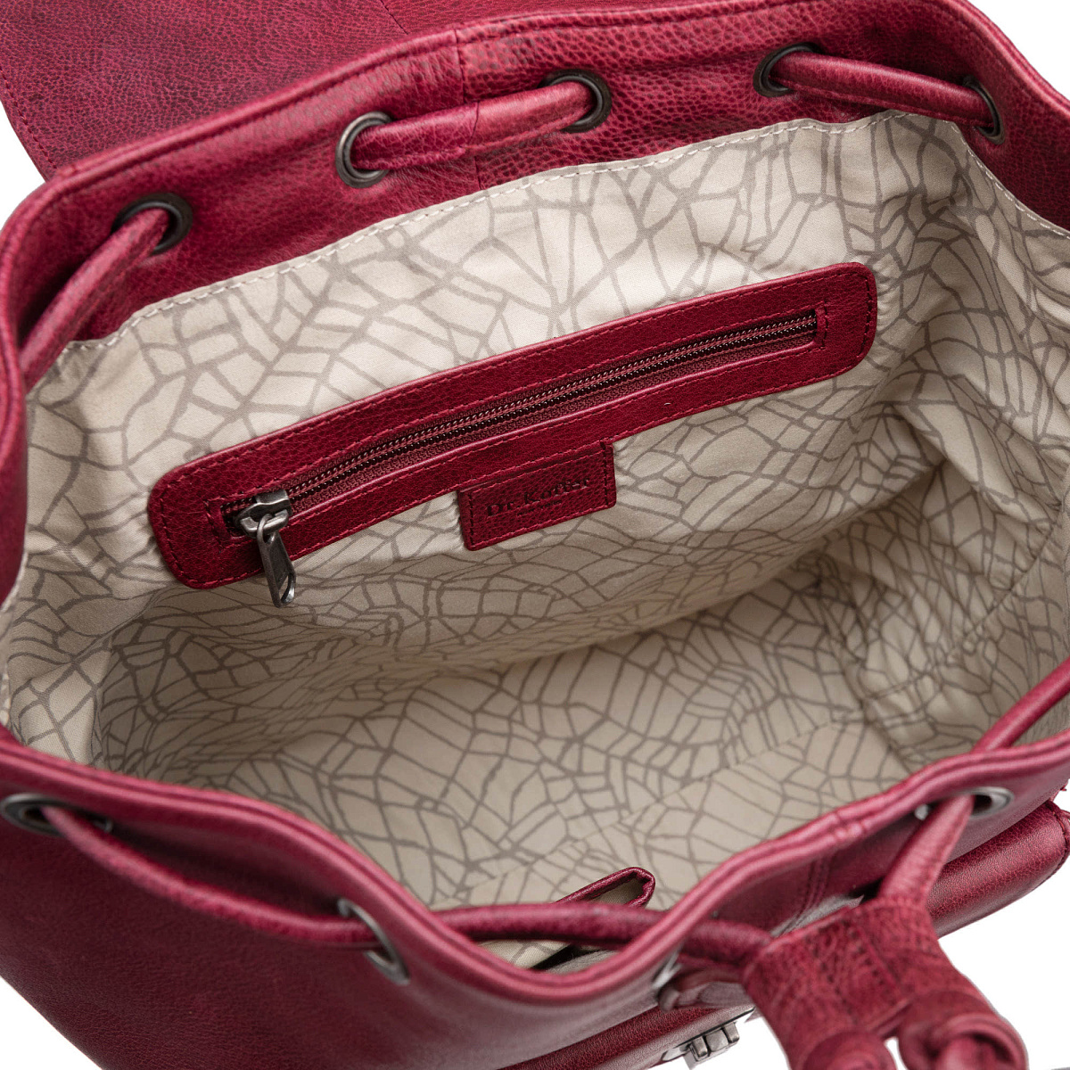 Рюкзак Dr.Koffer из натуральной кожи бордовый