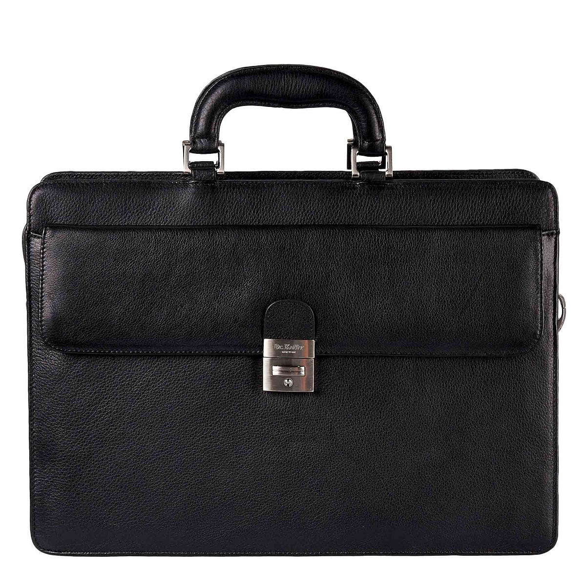 Портфель Dr.Koffer из натуральной кожи черный