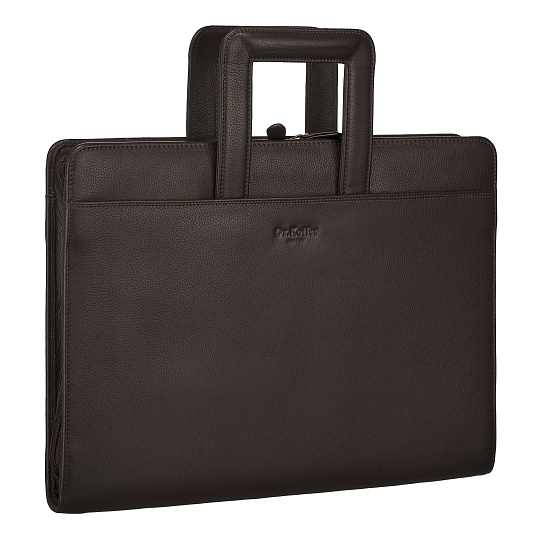 Папка для документов с ручкой Dr. Koffer из натуральной кожи