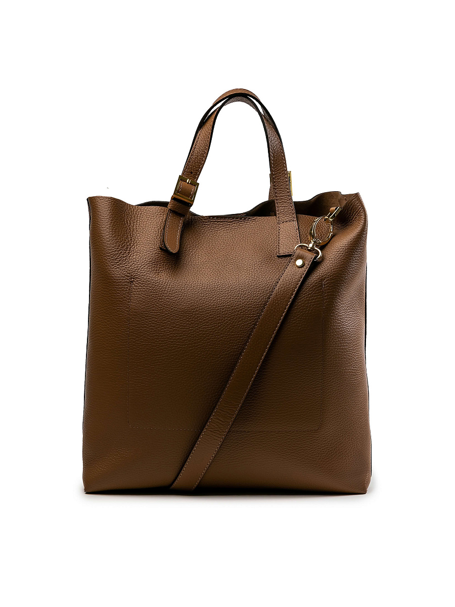 Женская сумка Dr.Koffer из натуральной кожи коричневая