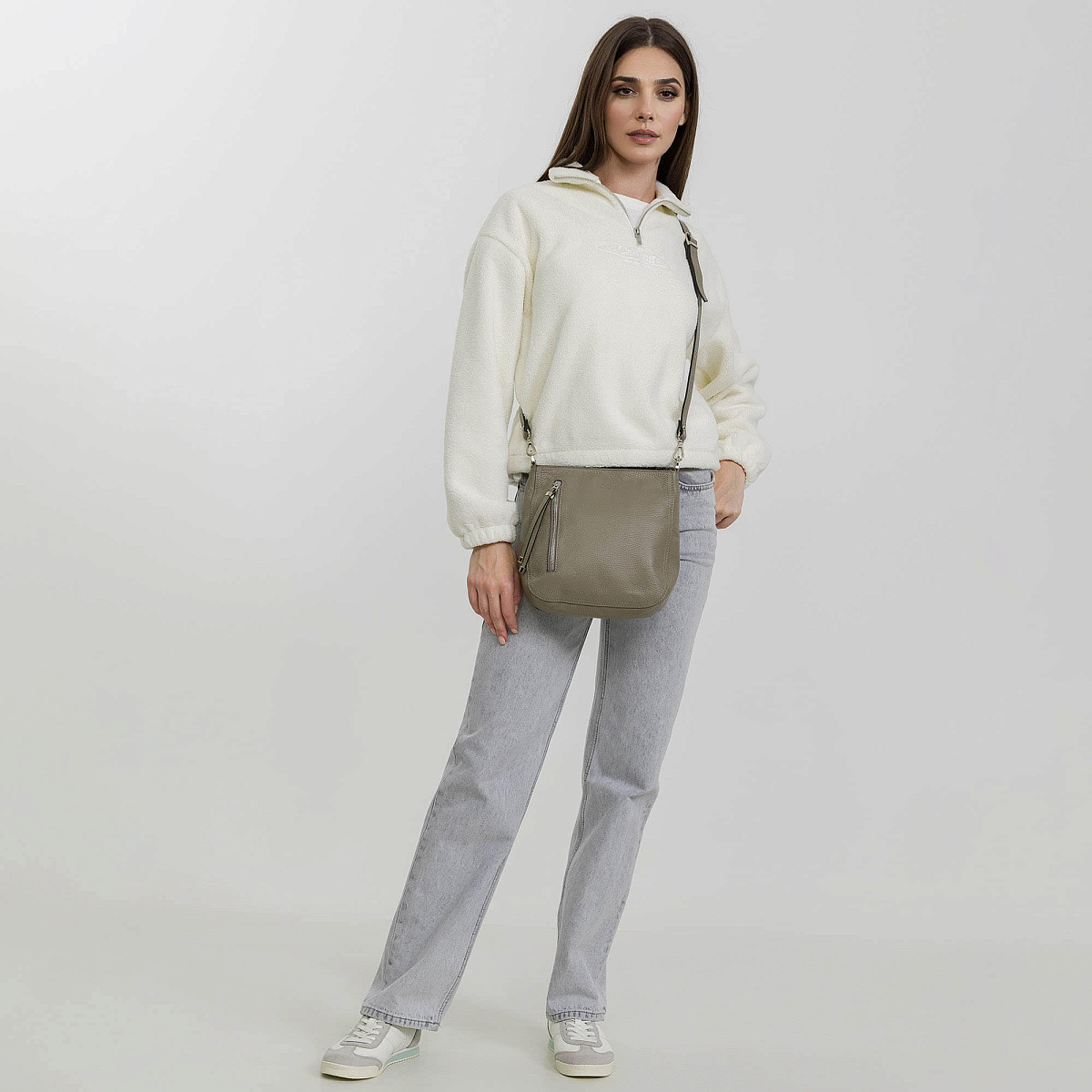 Женская сумка Dr. Koffer из натуральной кожи коричневая