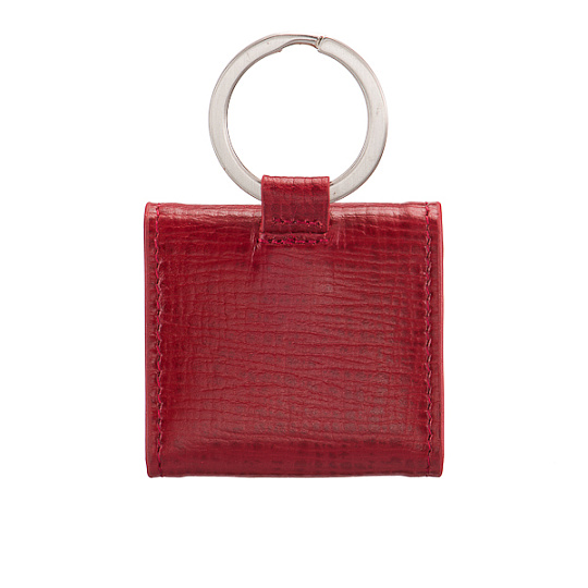 Брелок Dr. Koffer из натуральной кожи красный