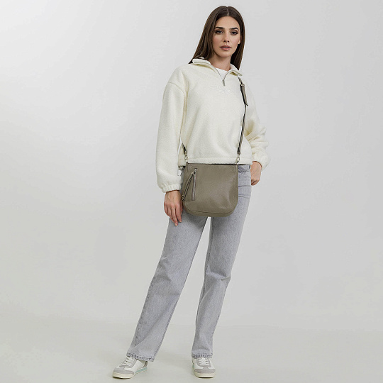 Женская сумка Dr. Koffer из натуральной кожи коричневая