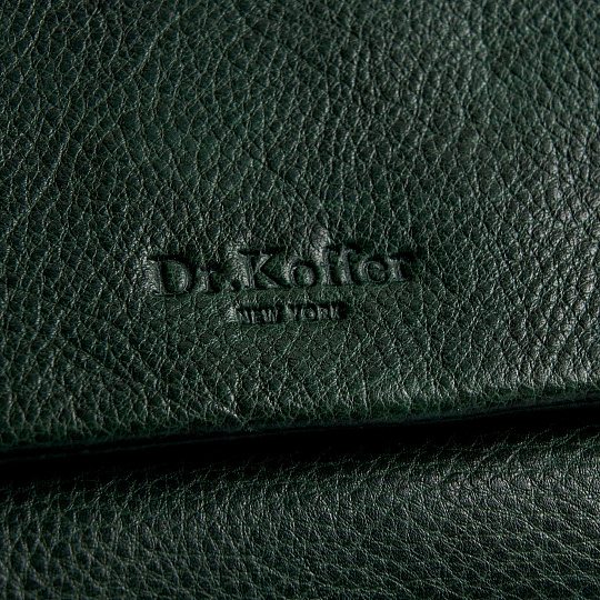 Портмоне Dr.Koffer из натуральной кожи зеленое