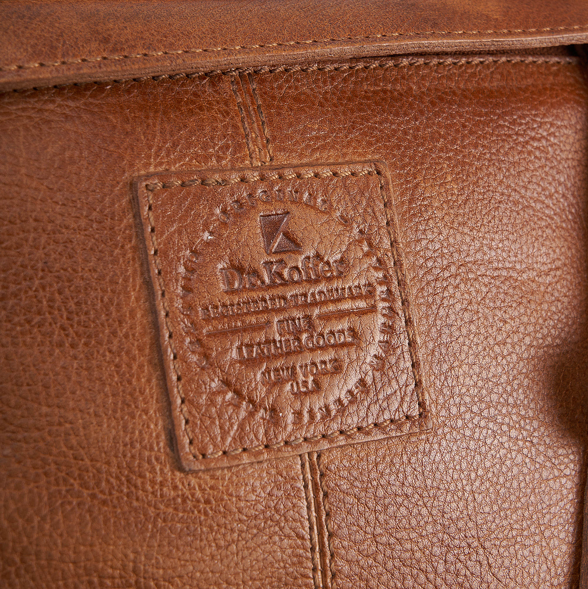 Женская сумка Dr.Koffer из натуральной кожи светло-коричневая