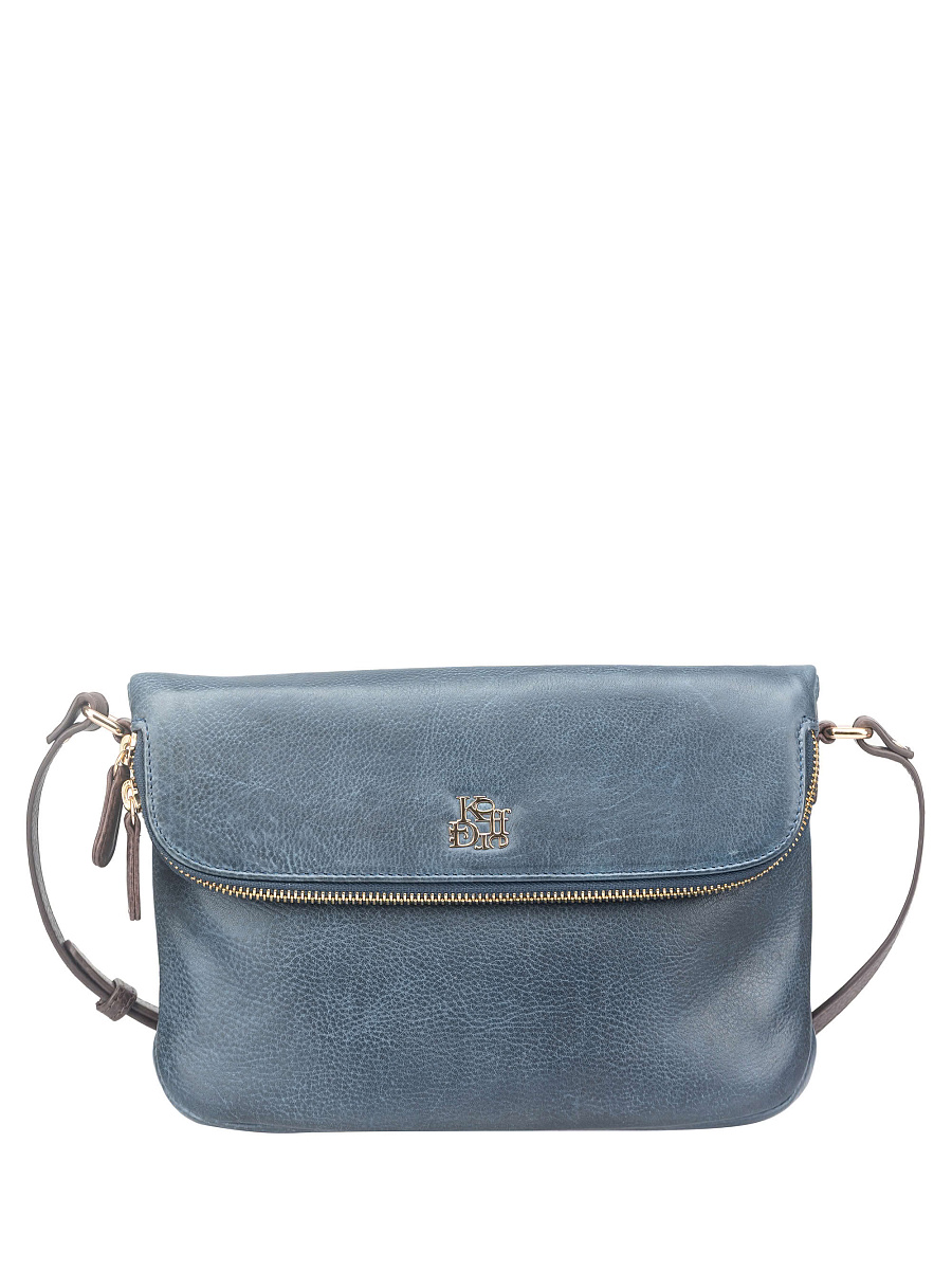 Женская сумка Dr. Koffer из натуральной кожи синяя