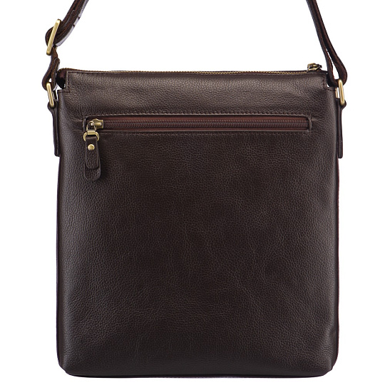 Сумка через плечо Dr.Koffer из натуральной кожи коричневая