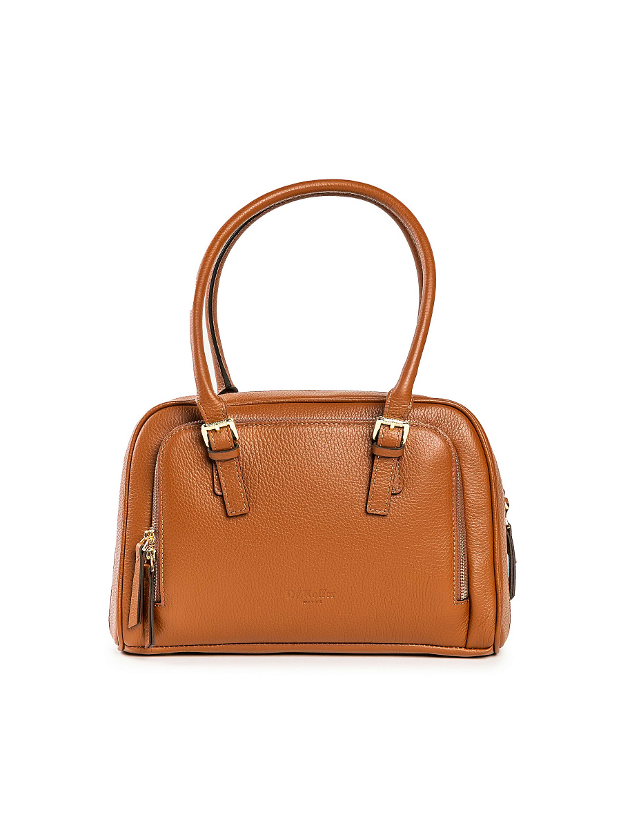 Женская сумка Dr. Koffer из натуральной кожи коричневая