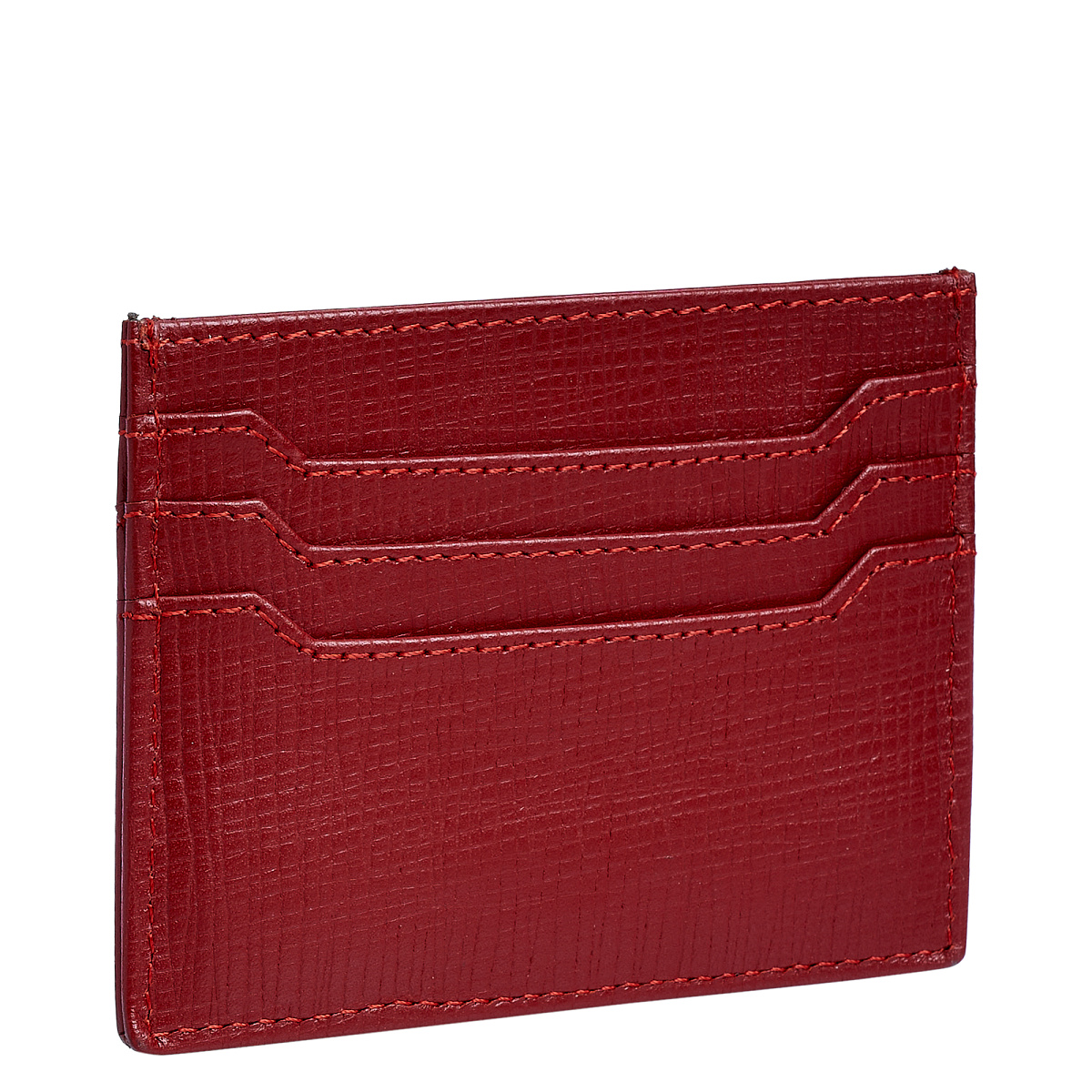 Кредитница Dr.Koffer из натуральной кожи красная