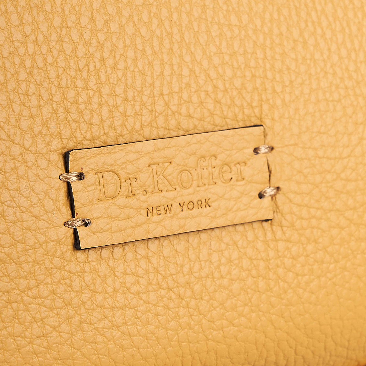 Женская сумка Dr. Koffer из натуральной кожи оранжевая