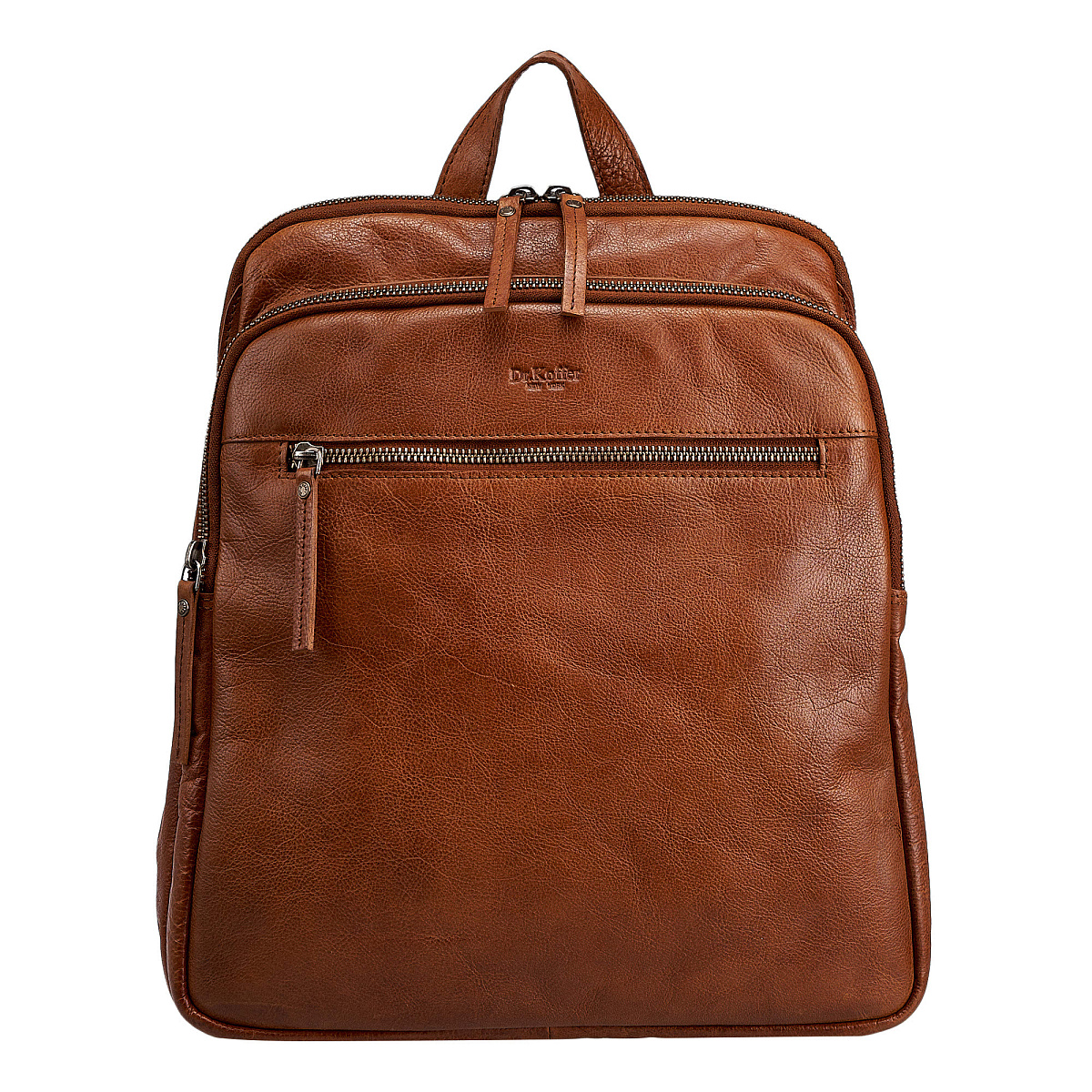 Рюкзак Dr.Koffer из натуральной кожи светло-коричневый