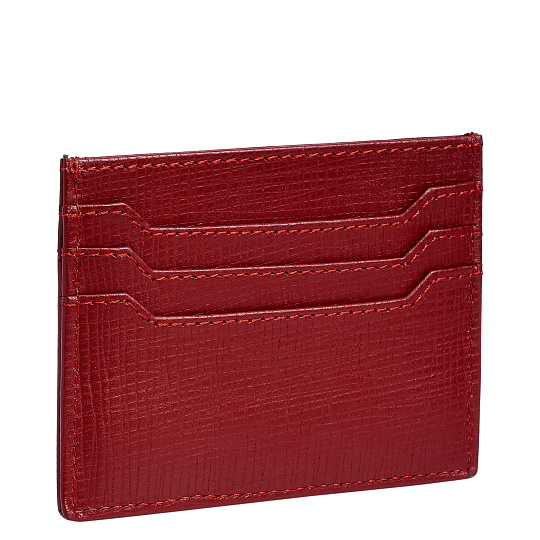 Кредитница Dr.Koffer из натуральной кожи красная