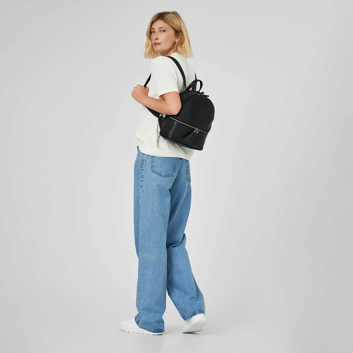 Рюкзак Dr.Koffer из натуральной кожи черный