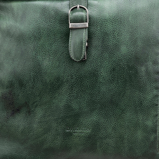 Рюкзак Dr.Koffer из натуральной кожи зеленый
