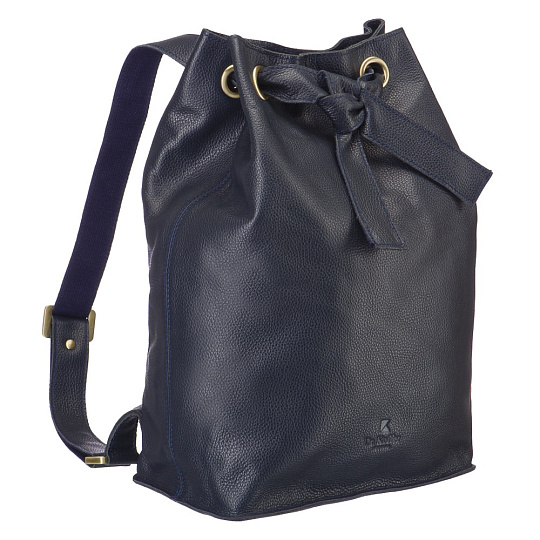 Рюкзак Dr.Koffer из натуральной кожи синий