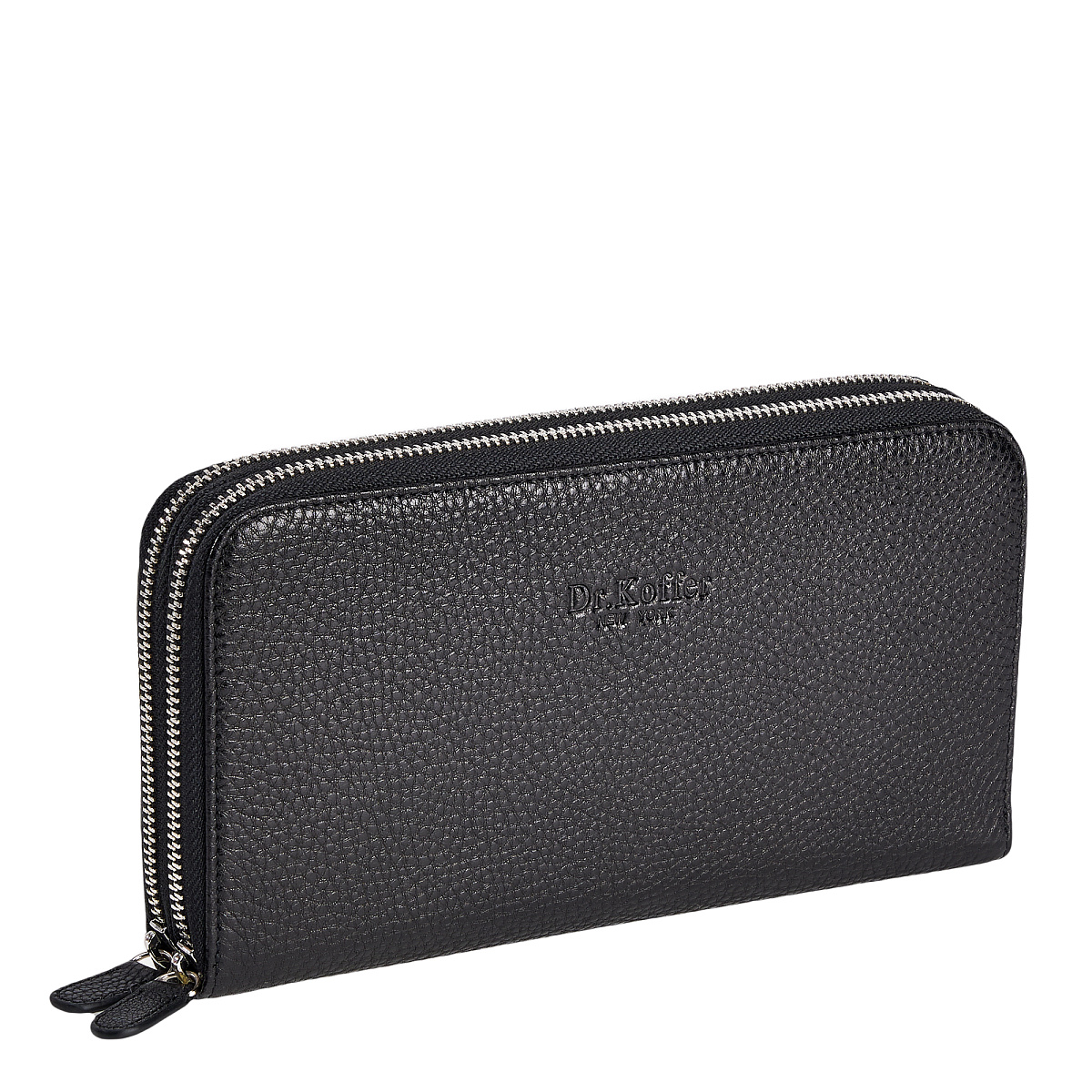 Портмоне Dr.Koffer из натуральной кожи черное
