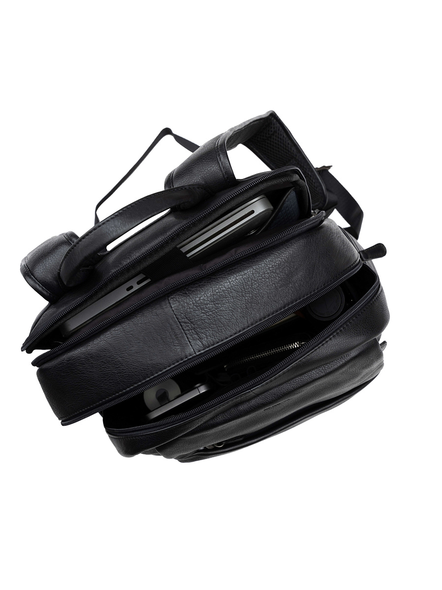 Рюкзак Dr. Koffer из натуральной кожи черный