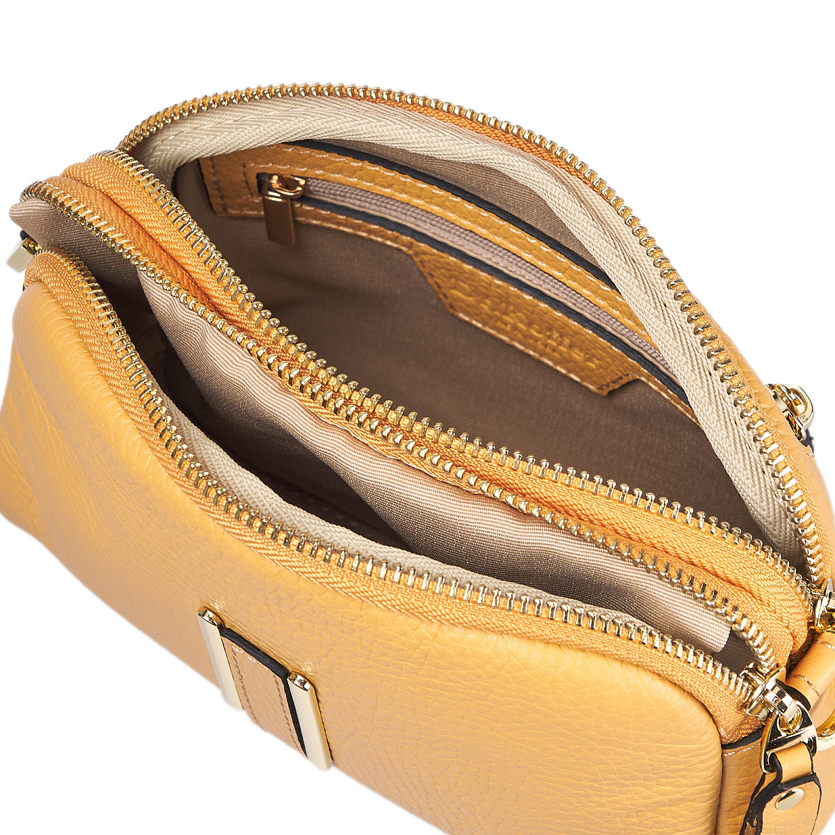 Женская сумка Dr. Koffer из натуральной кожи оранжевая