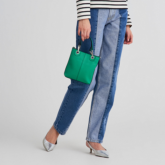 Женская сумка Dr. Koffer из натуральной кожи зеленая