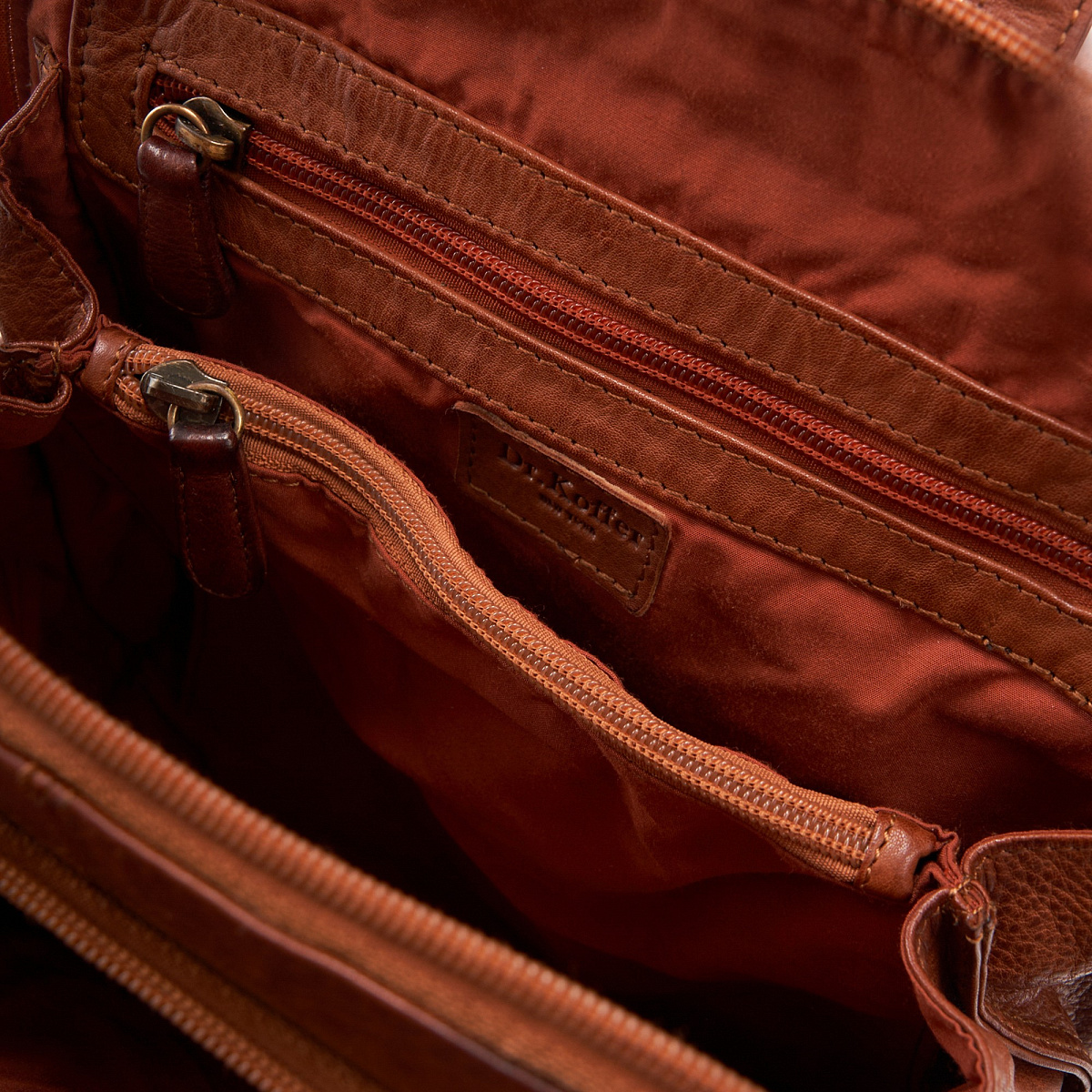 Рюкзак Dr.Koffer из натуральной кожи коричневый