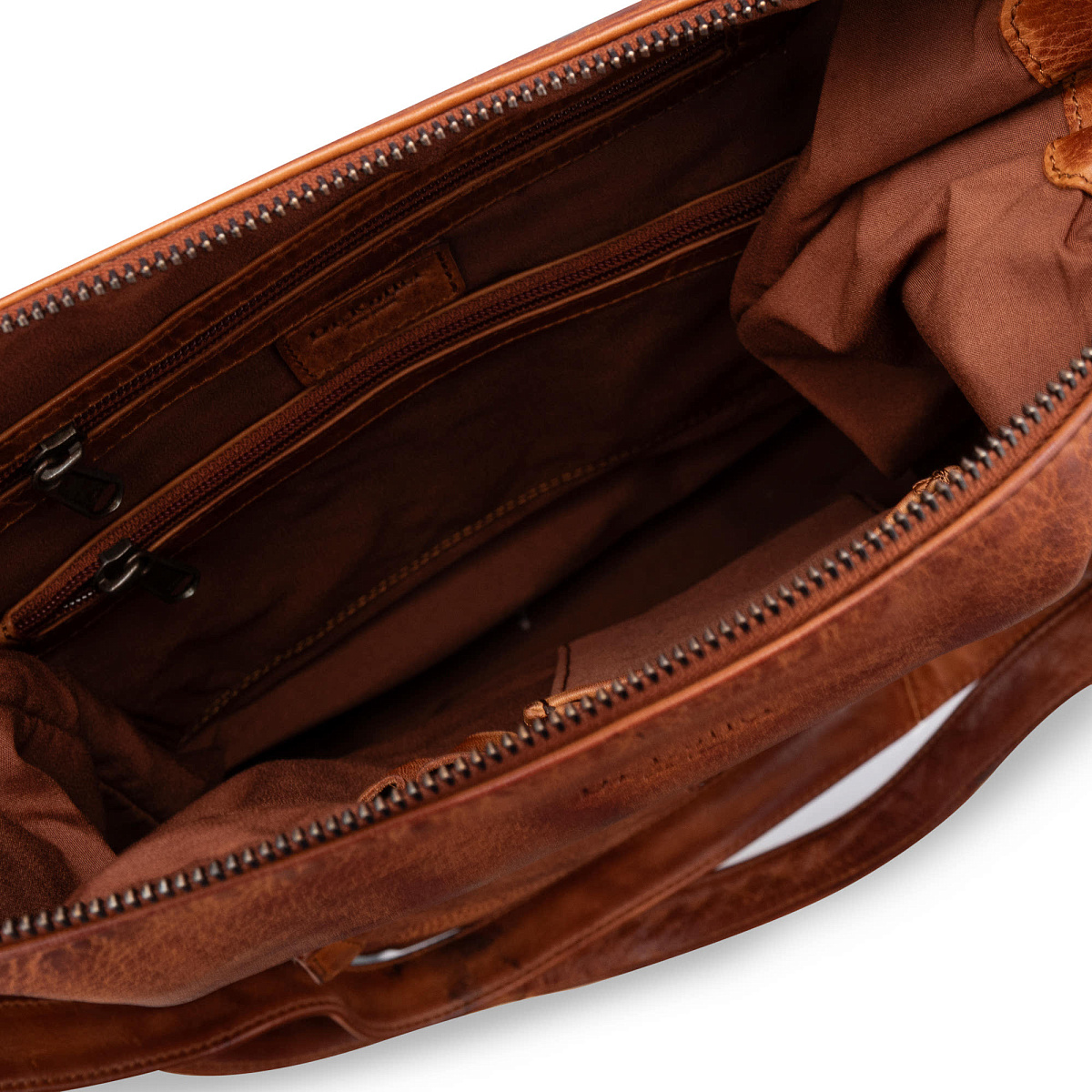 Сумка через плечо Dr.Koffer из натуральной кожи коричневая