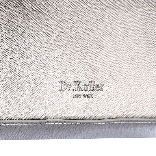 Женская сумка  Dr. Koffer из натуральной кожи серая