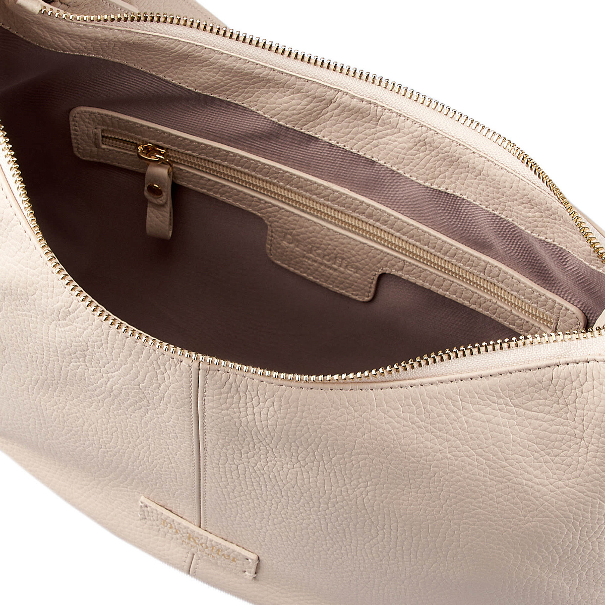 Женская сумка  Dr. Koffer из натуральной кожи бежевая