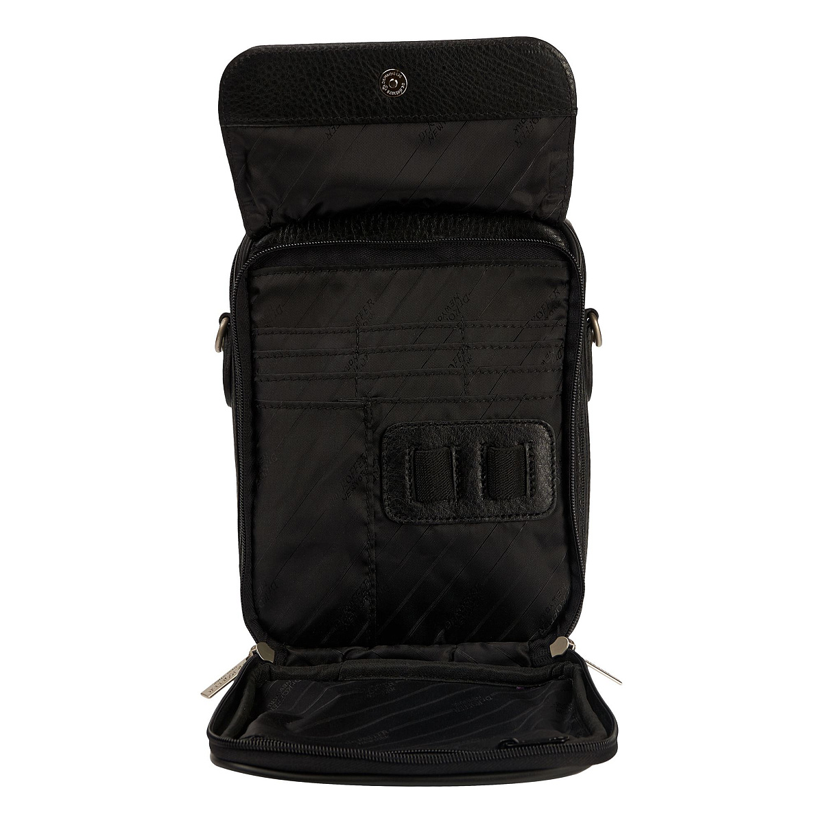 Черная кожаная сумка для документов Dr.Koffer B216170-01-04