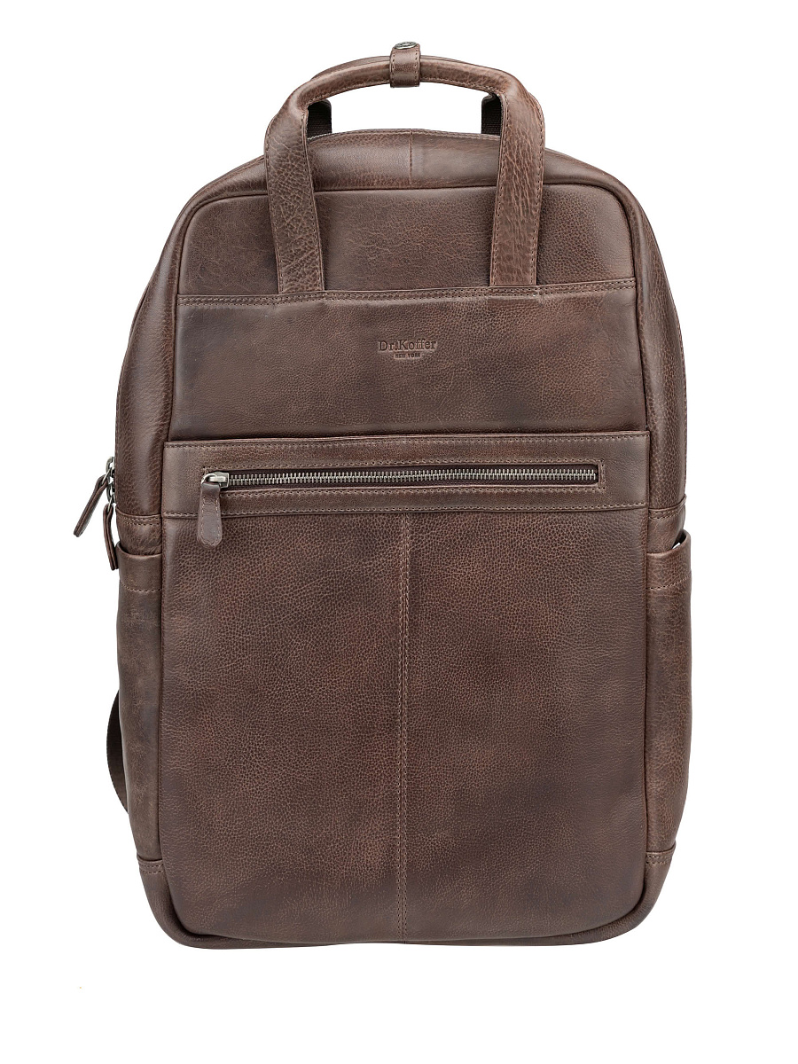 Рюкзак Dr. Koffer из натуральной кожи коричневый
