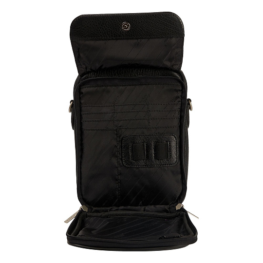 Черная кожаная сумка для документов Dr.Koffer B216170-01-04