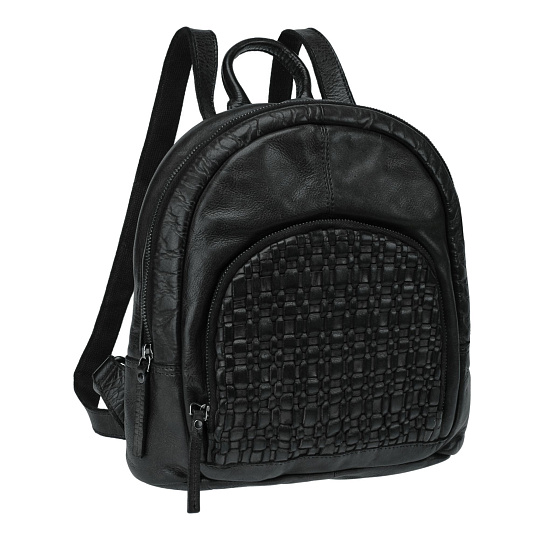 Рюкзак Dr.Koffer из натуральной кожи черный