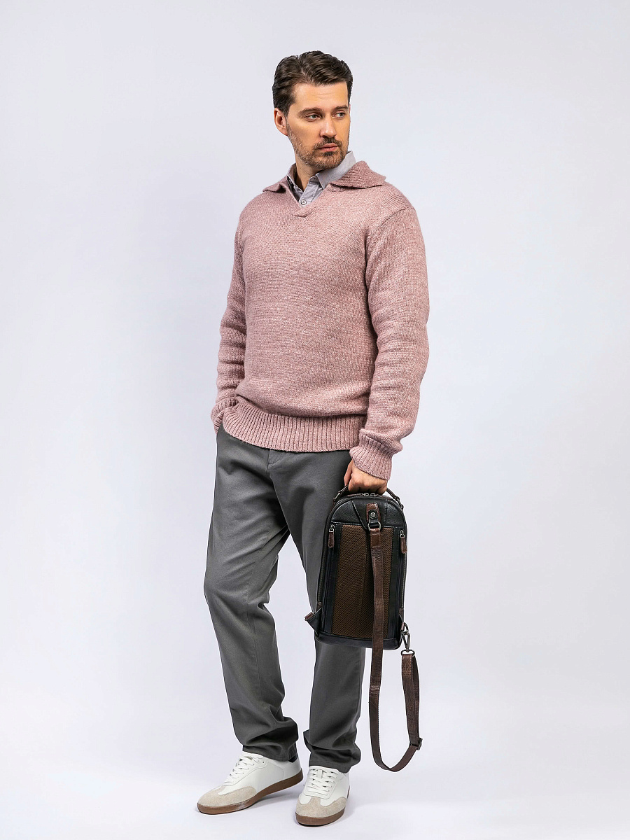 Рюкзак Dr. Koffer из натуральной кожи черный