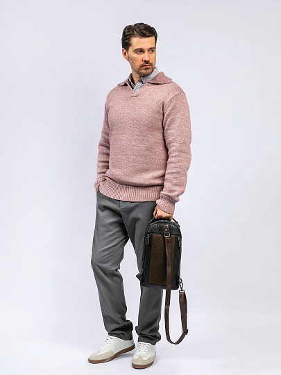 Рюкзак Dr. Koffer из натуральной кожи черный