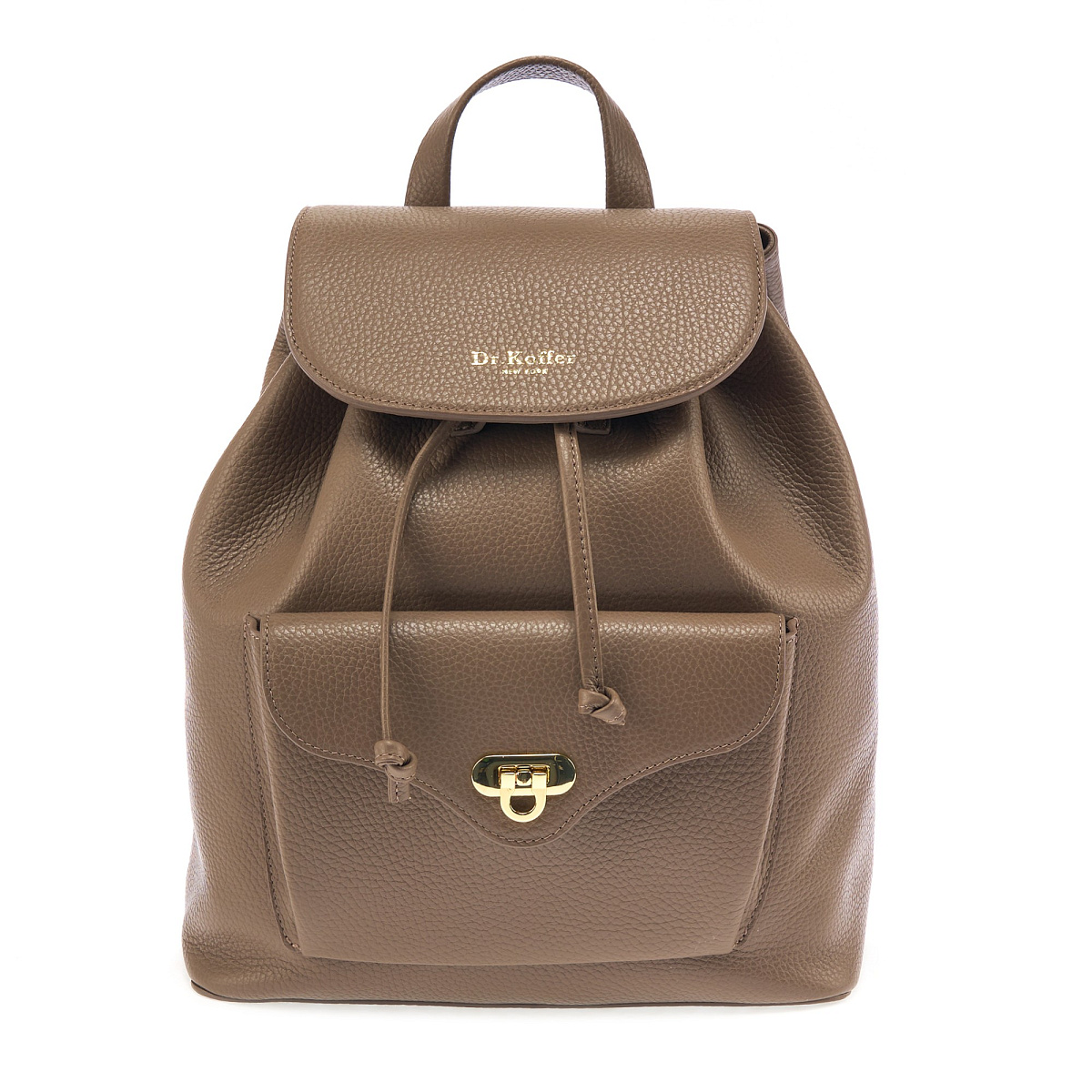 Рюкзак Dr. Koffer из натуральной кожи фиолетовый