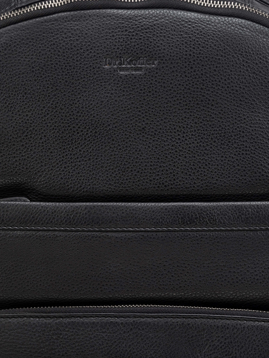 Рюкзак Dr. Koffer из натуральной кожи черный