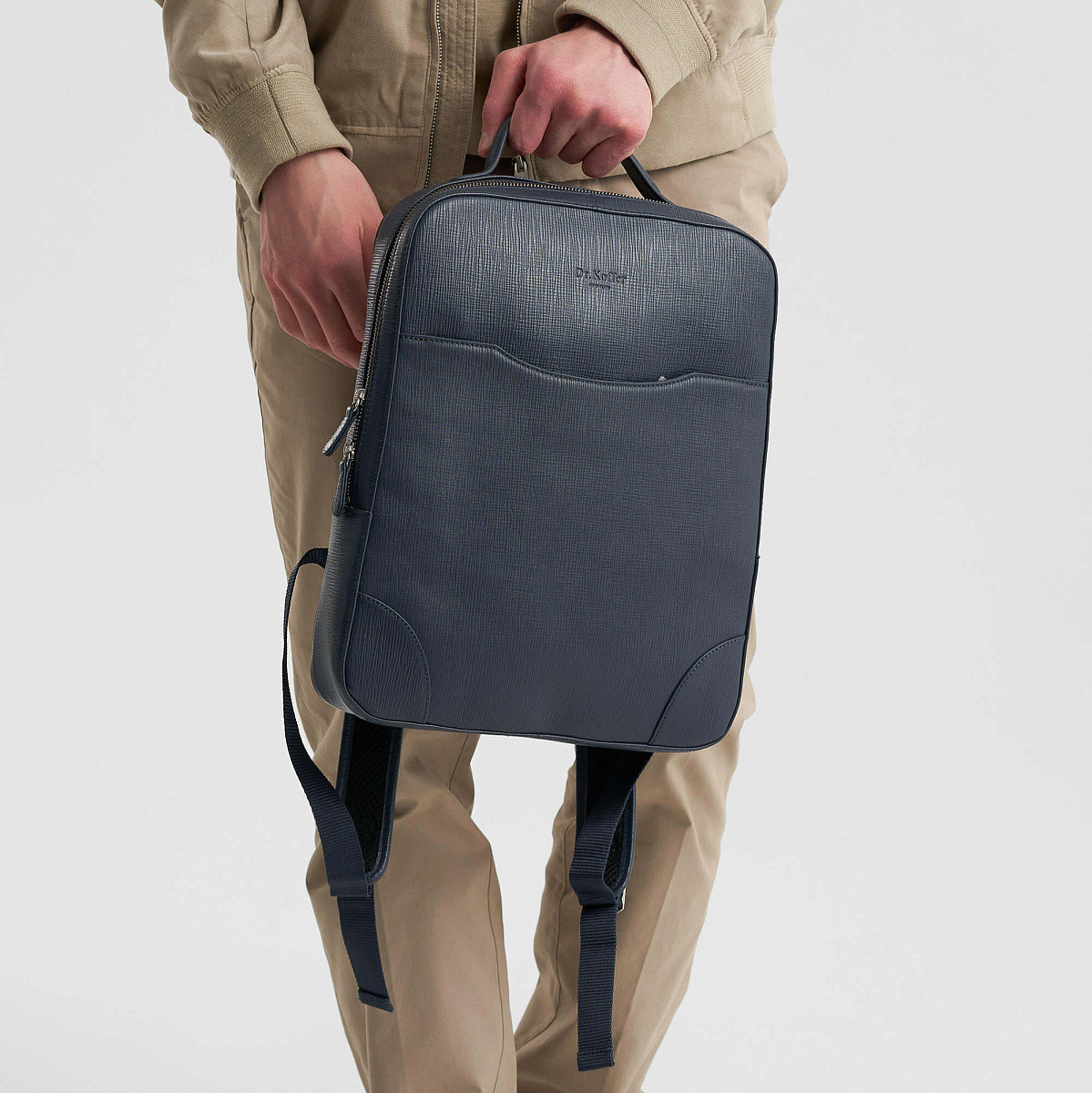 Рюкзак Dr.Koffer из натуральной кожи красный