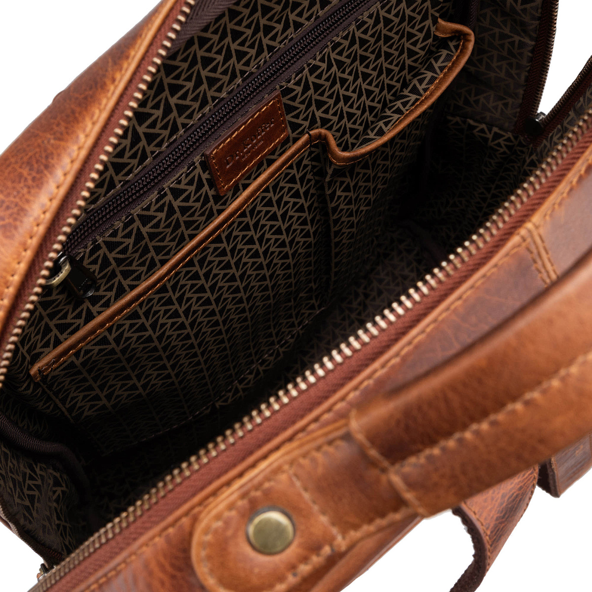 Рюкзак Dr.Koffer из натуральной кожи светло-коричневый