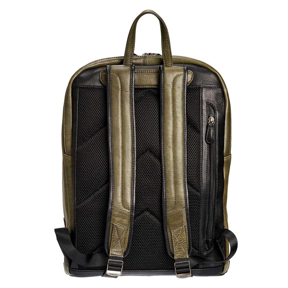 Рюкзак Dr.Koffer из натуральной кожи зеленый