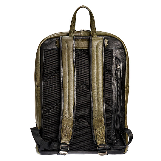 Рюкзак Dr.Koffer из натуральной кожи зеленый