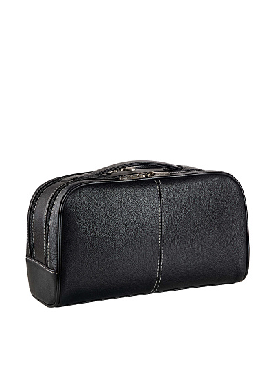 Несессер Dr. Koffer из натуральной кожи черный