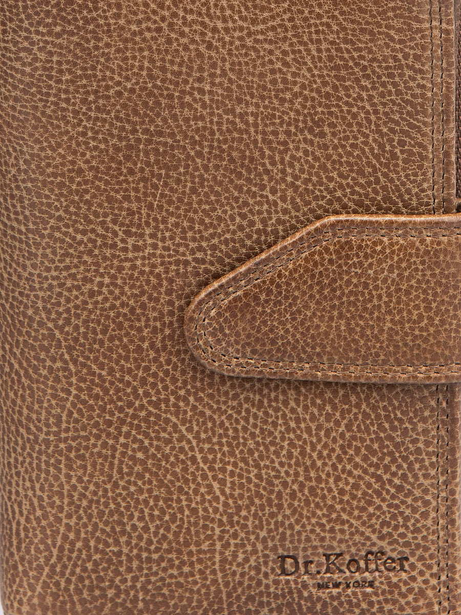 Портмоне Dr.Koffer из натуральной кожи коричневое