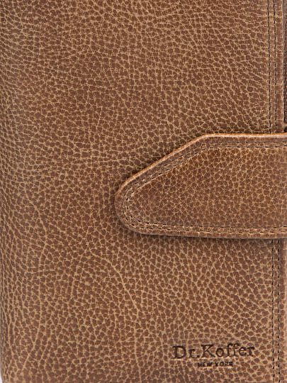 Портмоне Dr.Koffer из натуральной кожи коричневое