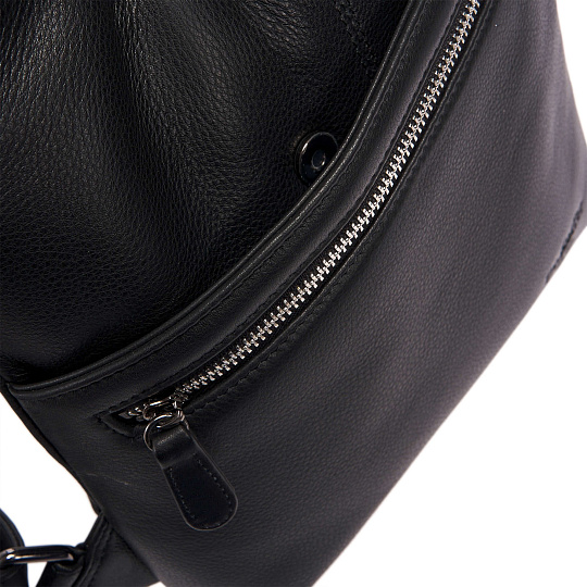 Рюкзак Dr.Koffer из натуральной кожи черный