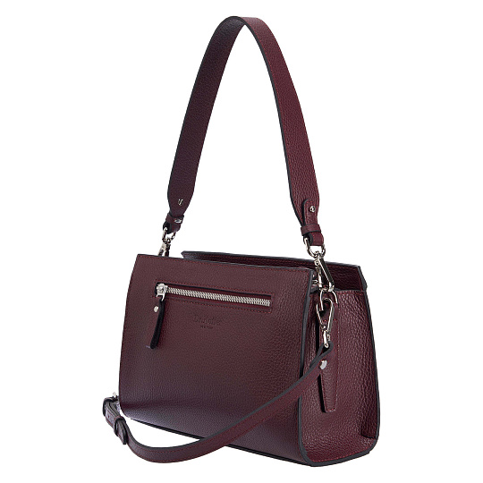 Женская сумка Dr. Koffer из натуральной кожи бордовая