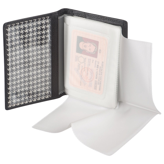 Обложка для паспорта/автодок из натуральной кожи Dr. Koffer