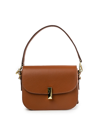 Женская сумка Dr.Koffer из натуральной кожи коричневая