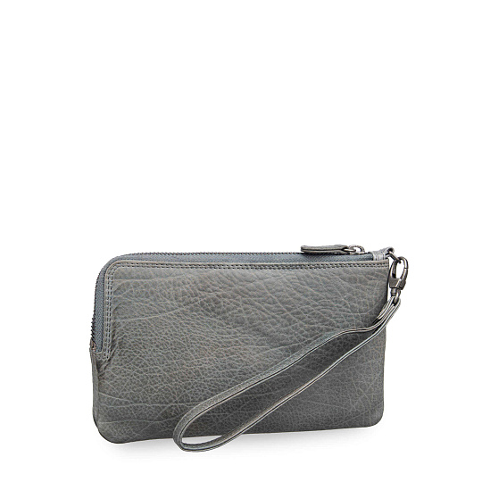 Портмоне Dr.Koffer из натуральной кожи серое