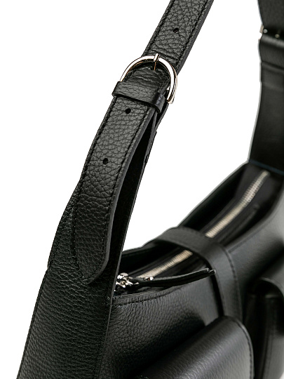 Женская сумка Dr.Koffer из натуральной кожи черная