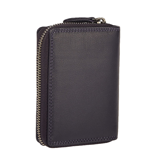 Портмоне Dr.Koffer из натуральной кожи фиолетовое