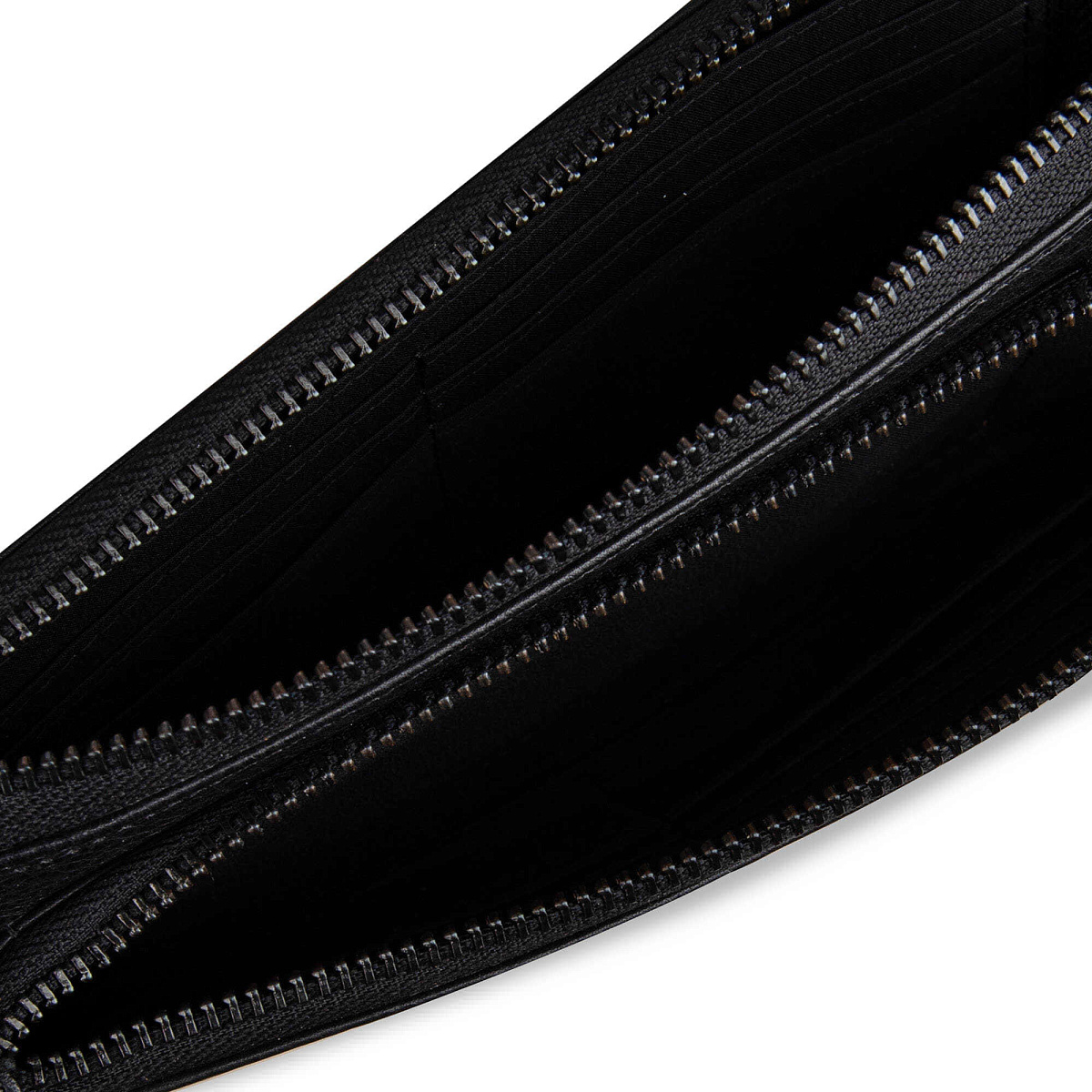 Портмоне из натуральной кожи черное